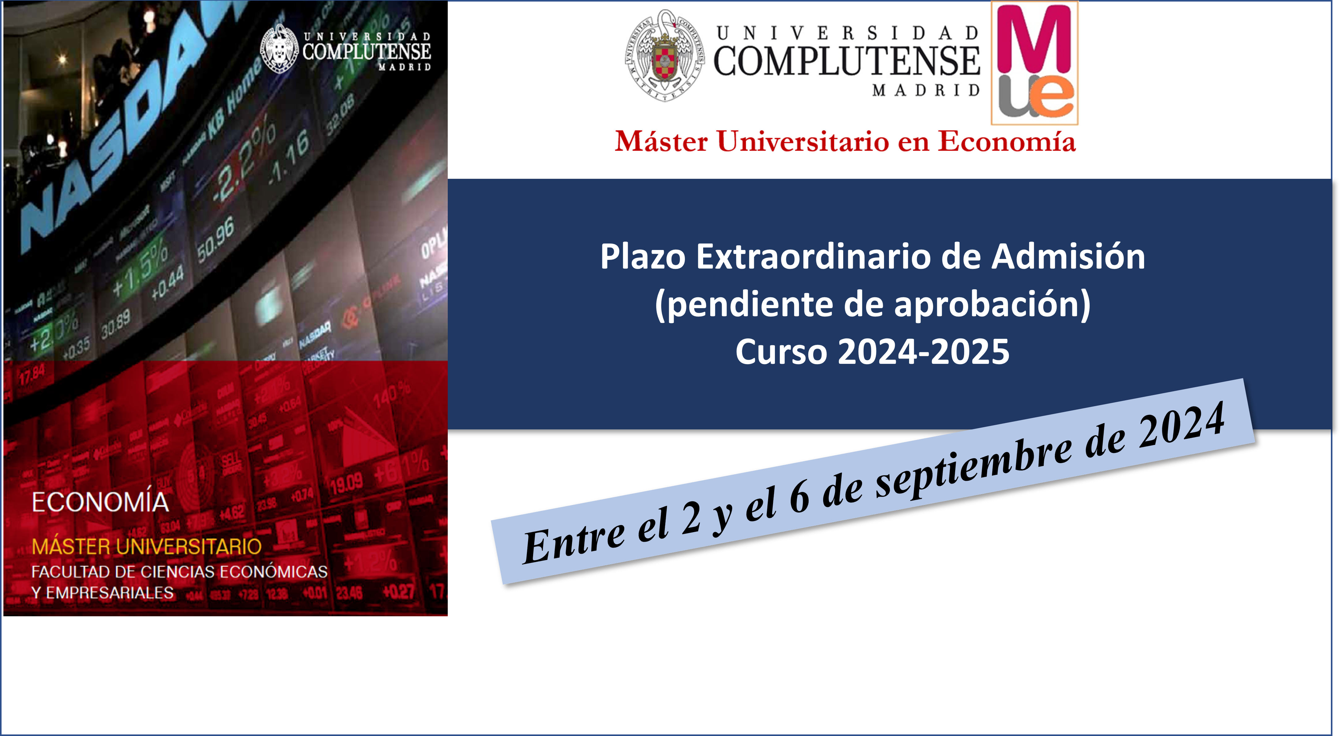 Plazos de Admisión :Curso 2024-2025